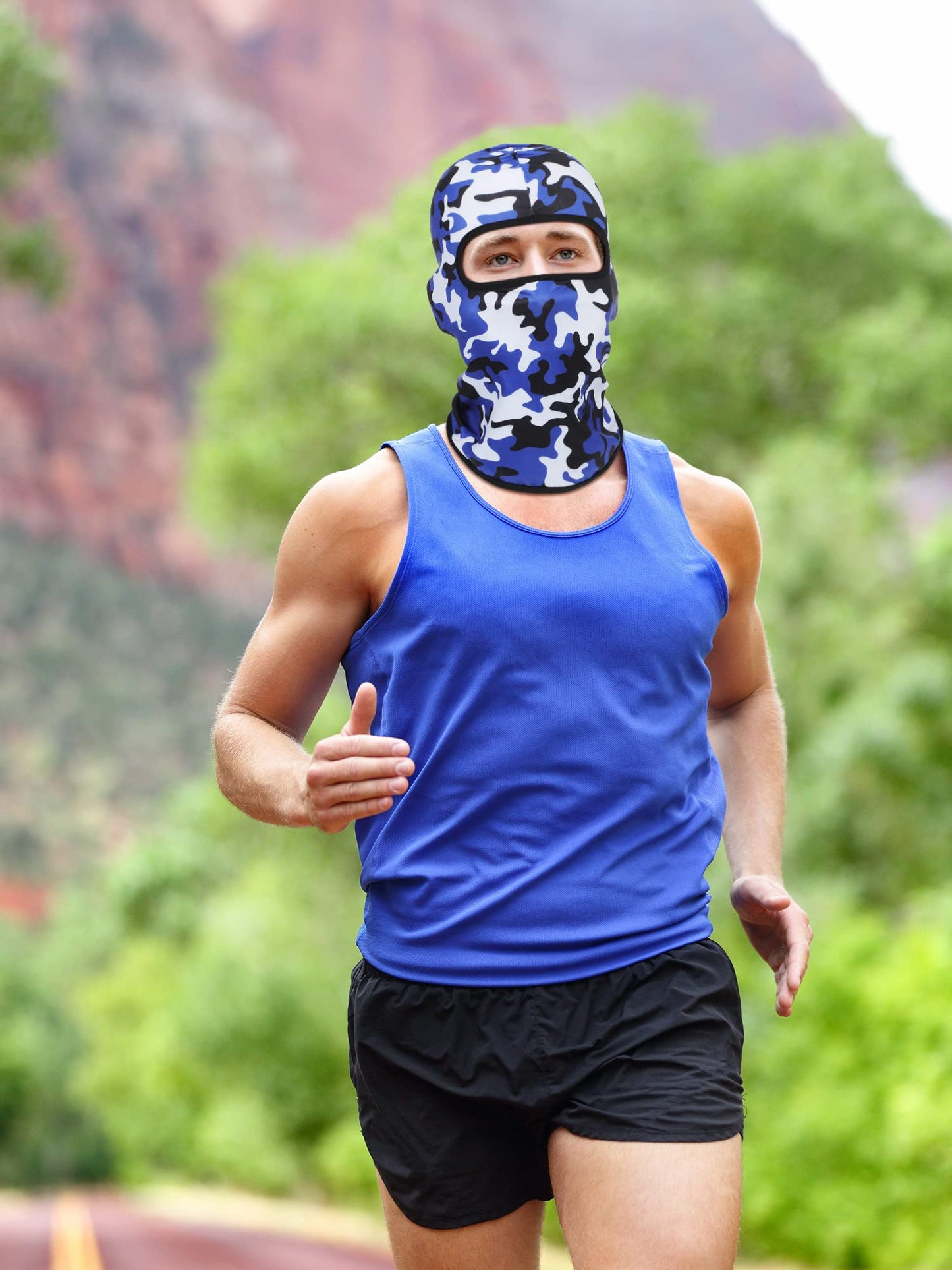 Geyoga 8 Pcs Balaclava Ski Mask Sun Protection Windproof Balaclava UV Protection Summer Full Face Covering for Outdoor Sports