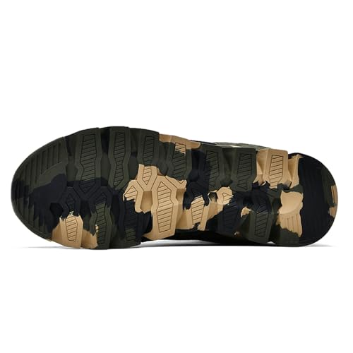 Elevator Shoes for Women Camouflage Female Running Footwear Casual Sneakers Sport Woman Lady Camo Leisure High Shoe 6cm Outdoor Climbing Hiking Girl Hidden Heel Canvas Sneakers Army Green