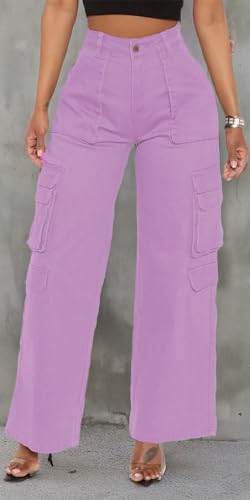 BEJONS Women’s Relaxed Fit All Day High Waist Cargo Pants