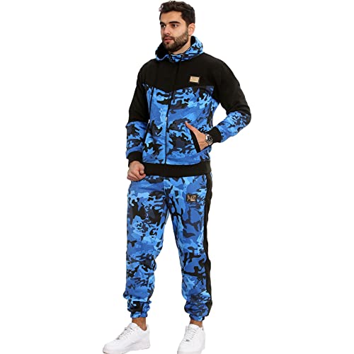 A2Z Mens Tracksuit Camouflage Hoodie with Joggers Sweatpants Casual Sports Activewear Set Adults S-4XL