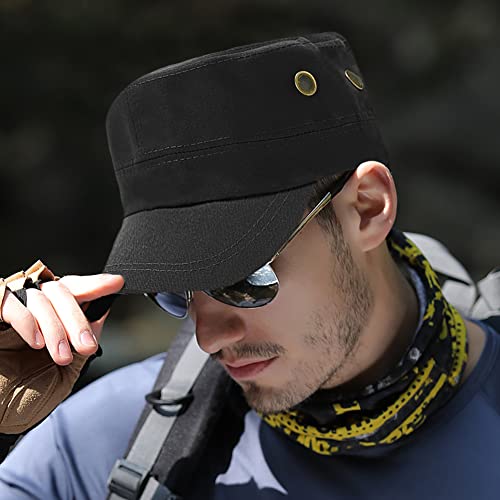 XYIYI Unisex Cotton Basic Cadet Army Cap Everyday Military Style Hat