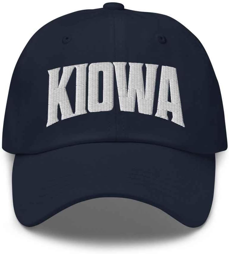 Kiowa Baseball Cap Kiowa Dad Hat Colorado CO Hat Embroidered Souvenir