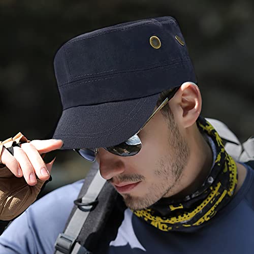XYIYI Unisex Cotton Basic Cadet Army Cap Everyday Military Style Hat