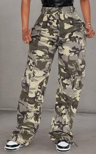 BEJONS Women’s Relaxed Fit All Day High Waist Cargo Pants