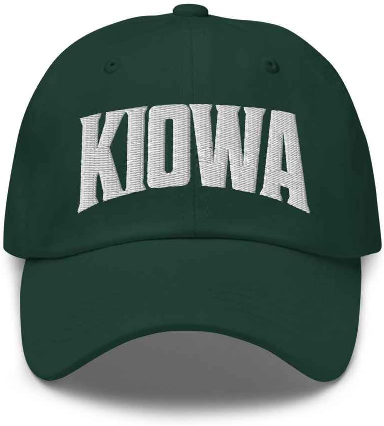 Kiowa Baseball Cap Kiowa Dad Hat Colorado CO Hat Embroidered Souvenir