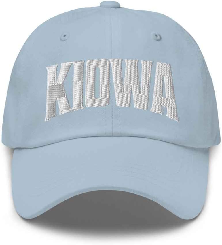 Kiowa Baseball Cap Kiowa Dad Hat Colorado CO Hat Embroidered Souvenir