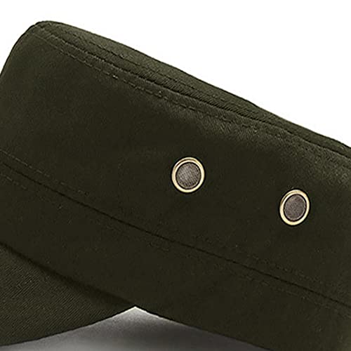 XYIYI Unisex Cotton Basic Cadet Army Cap Everyday Military Style Hat