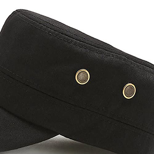 XYIYI Unisex Cotton Basic Cadet Army Cap Everyday Military Style Hat