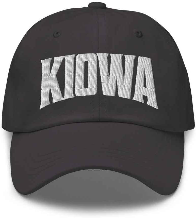 Kiowa Baseball Cap Kiowa Dad Hat Colorado CO Hat Embroidered Souvenir