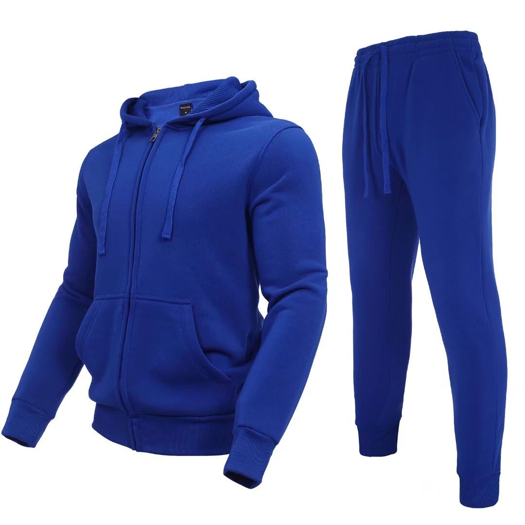 AKsit Men's Sweatsuit 2 Piece Hoodie Tracksuit Set Fashion Activewear Set