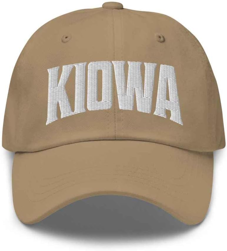 Kiowa Baseball Cap Kiowa Dad Hat Colorado CO Hat Embroidered Souvenir