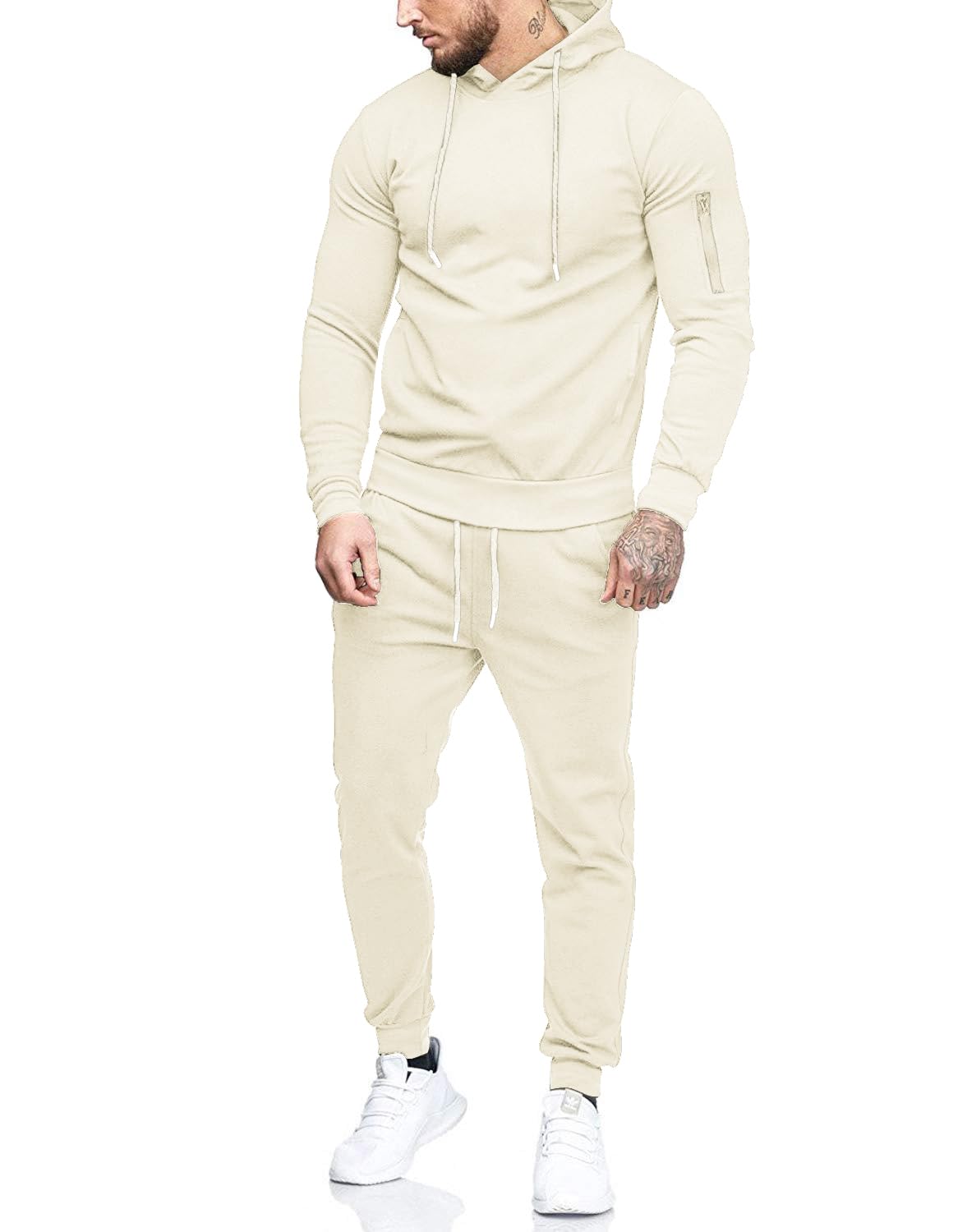 COOFANDY Men's Tracksuit 2 Piece Hooded Athletic Sweatsuits Casual Running Jogging Sport Suit Sets