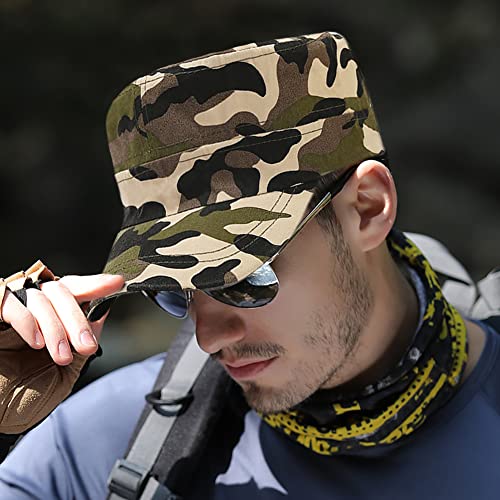 XYIYI Unisex Cotton Basic Cadet Army Cap Everyday Military Style Hat