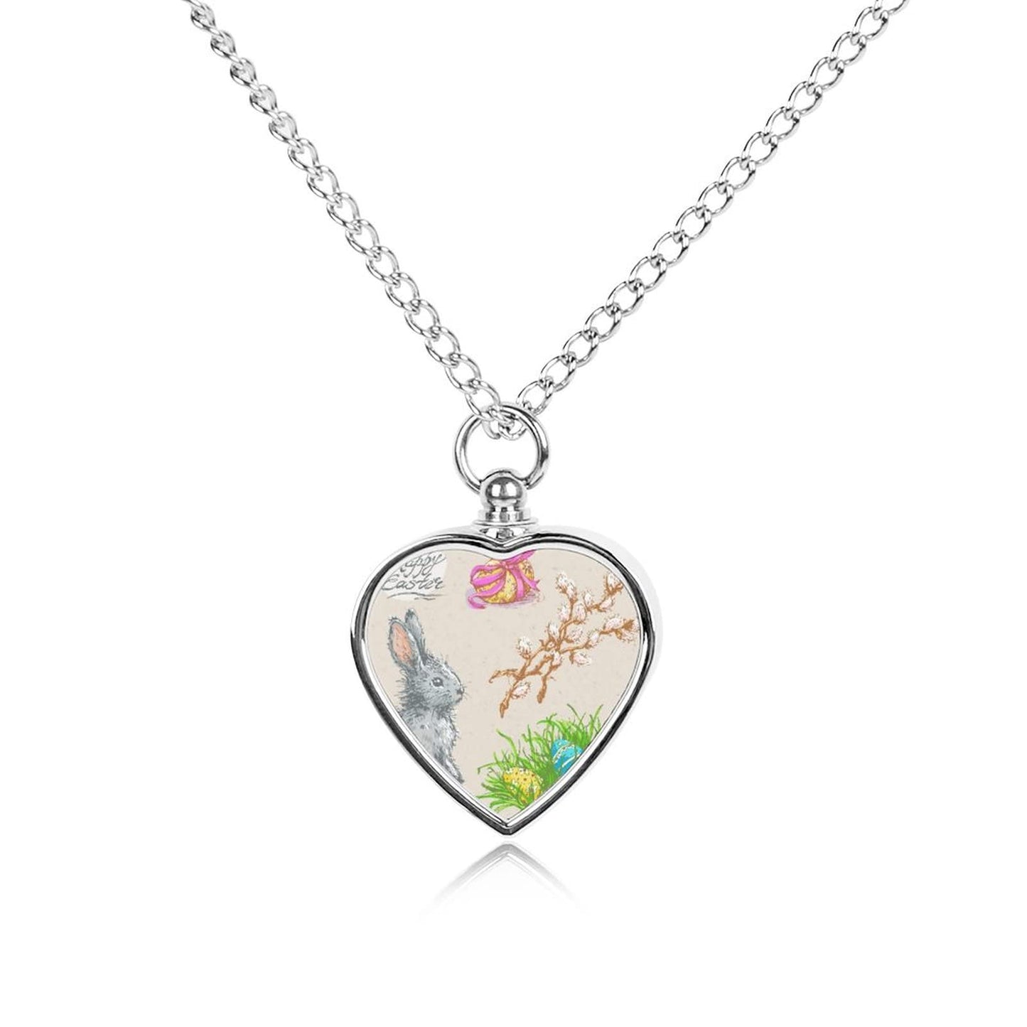 Oyihfvs Pet Urn Necklace Pendant Jewelry, Keepsake Memorial Necklace for Men Women Gift, Alloy Dog Necklace Keychain Tag