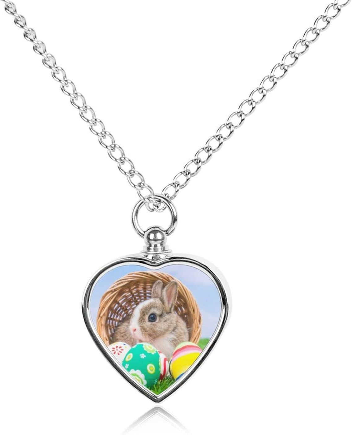 Oyihfvs Pet Urn Necklace Pendant Jewelry, Keepsake Memorial Necklace for Men Women Gift, Alloy Dog Necklace Keychain Tag