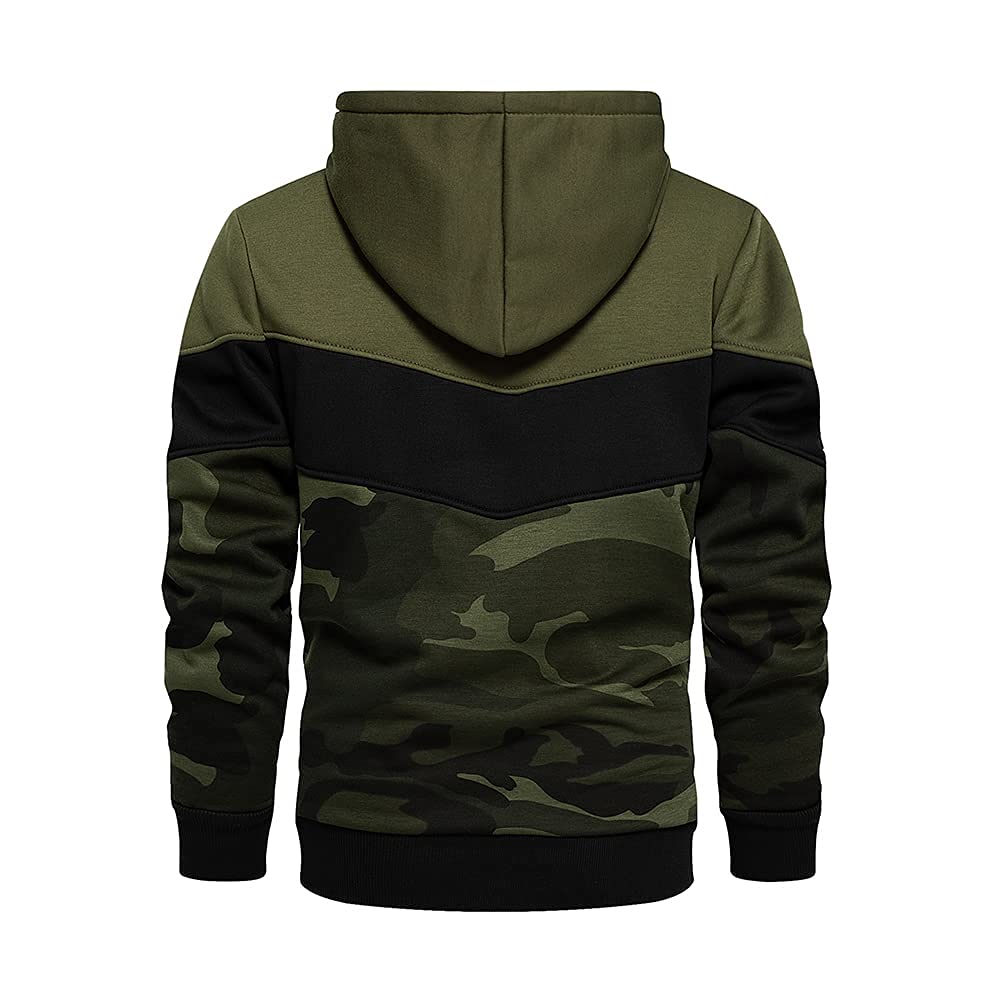 LBL Leading the Better Life Men's Solid Pullover Hoodies Sports Soft Blend Fleece Hooded Sweatshirts with Kangaroo Pocket