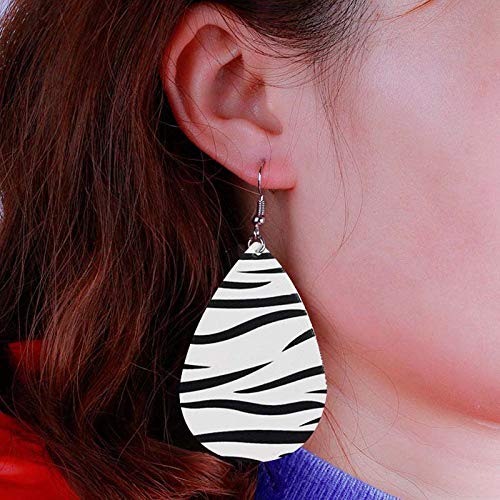 Camo Earrings for Women,Camouflage Leather Dangle Earrings Cool Lightweight Teardrop Green Camouflage Leather Drop Earrings