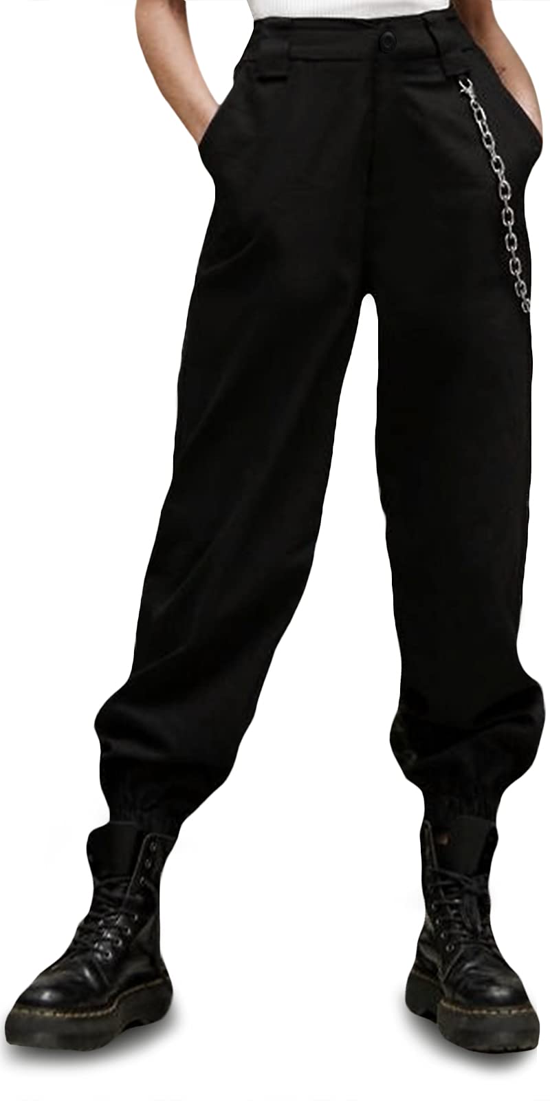 BEJONS Women’s Relaxed Fit All Day High Waist Cargo Pants