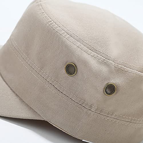 XYIYI Unisex Cotton Basic Cadet Army Cap Everyday Military Style Hat