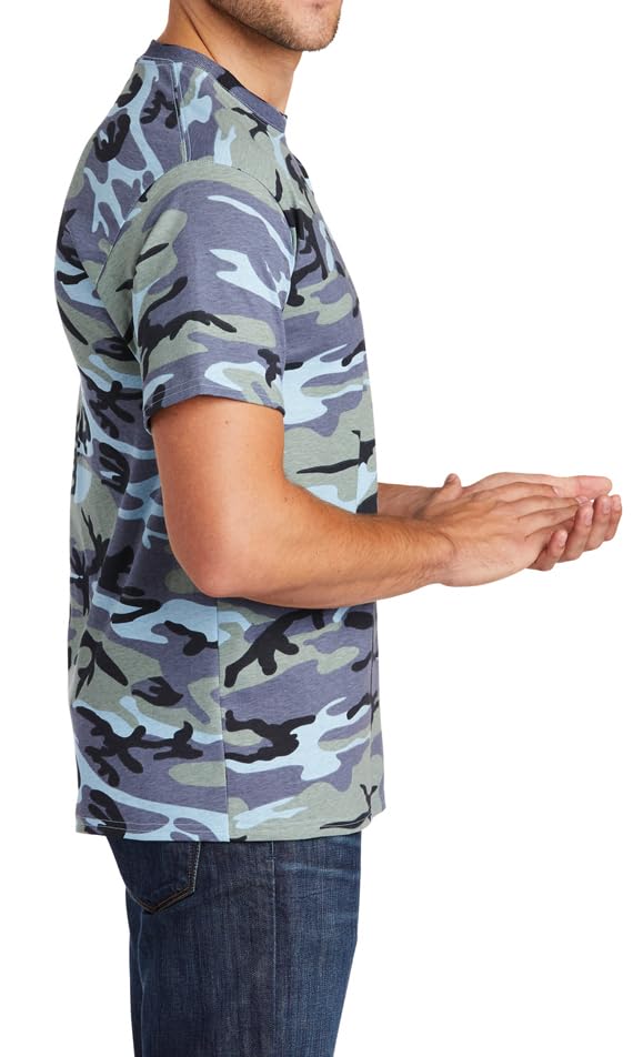 JustBlanks Men's Camouflage Tee Shirts - 100% Cotton Short-Sleeve T- Shirt - Military Camo Crewneck Shirt for Men