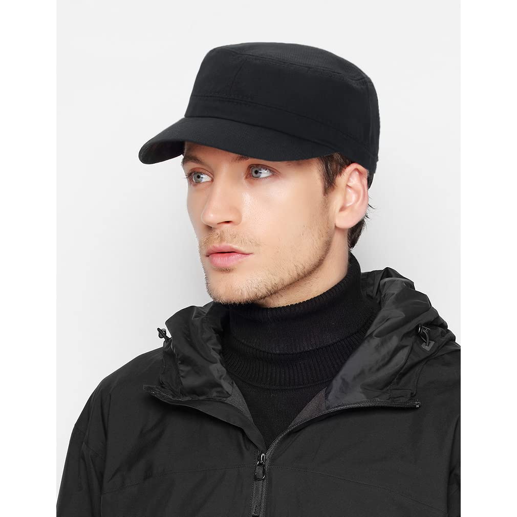 XYIYI Unisex Cotton Basic Cadet Army Cap Everyday Military Style Hat