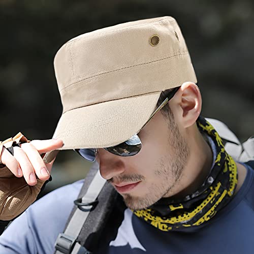XYIYI Unisex Cotton Basic Cadet Army Cap Everyday Military Style Hat