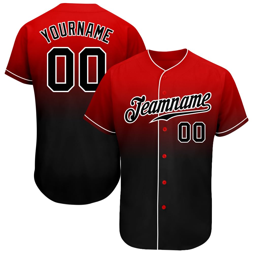 Custom Baseball Jerseys Men Women Youth Boys Personalized Softball Shirts Stitched Button Down Sports Team Uniform