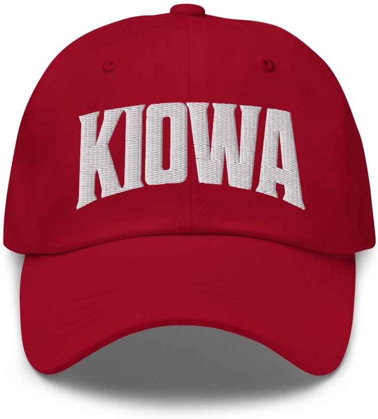 Kiowa Baseball Cap Kiowa Dad Hat Colorado CO Hat Embroidered Souvenir