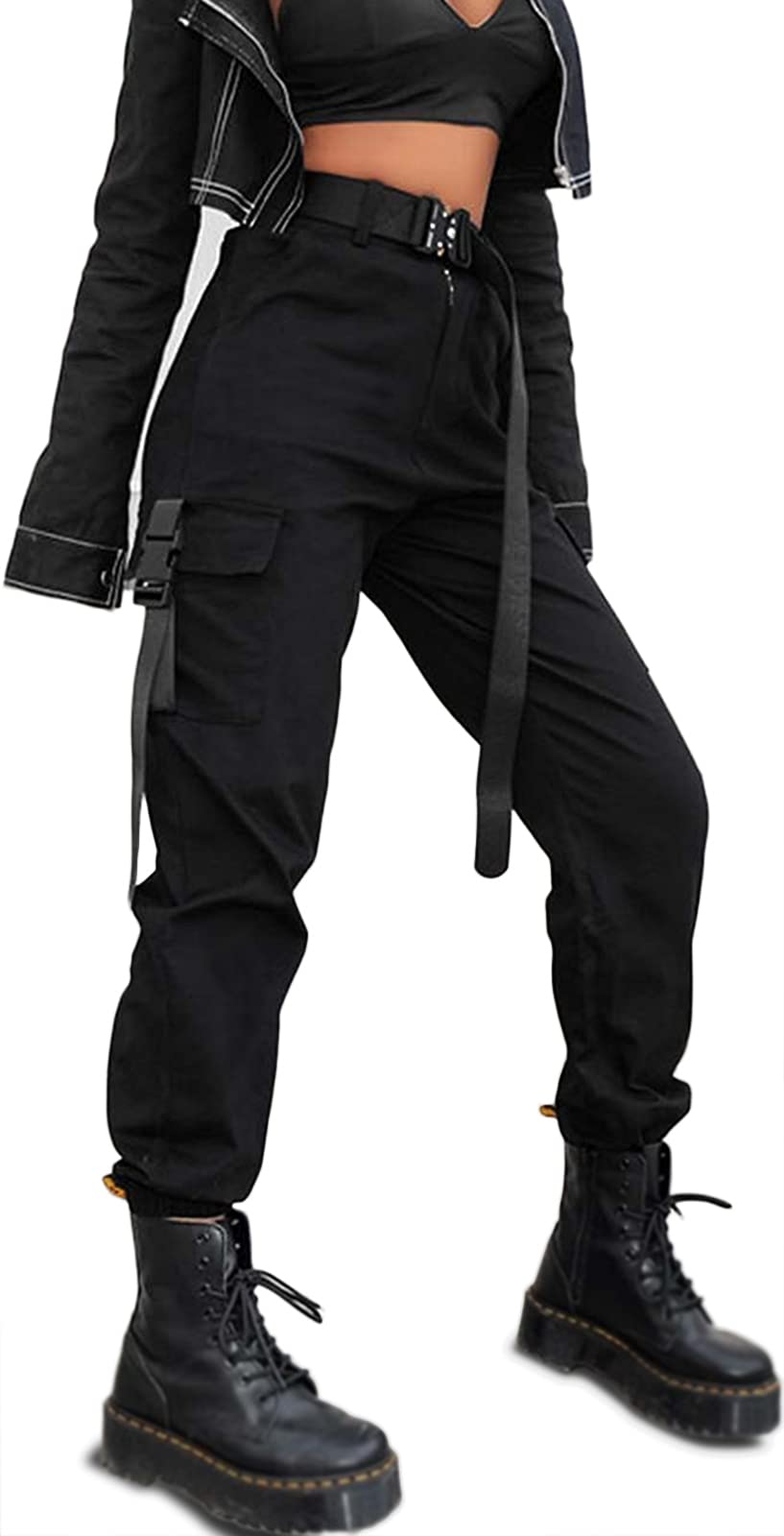 BEJONS Women’s Relaxed Fit All Day High Waist Cargo Pants