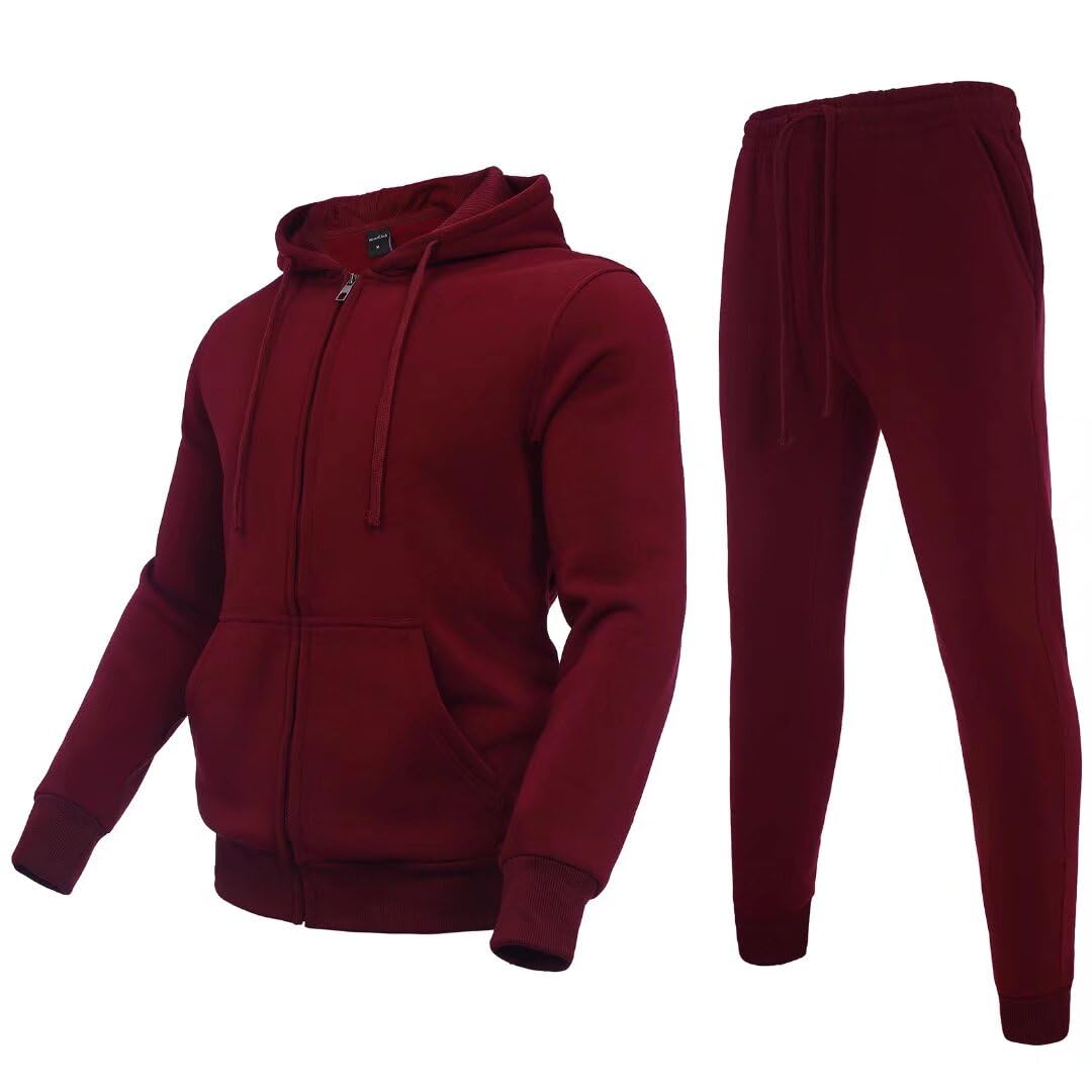 AKsit Men's Sweatsuit 2 Piece Hoodie Tracksuit Set Fashion Activewear Set