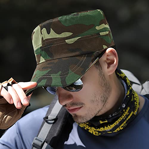 XYIYI Unisex Cotton Basic Cadet Army Cap Everyday Military Style Hat
