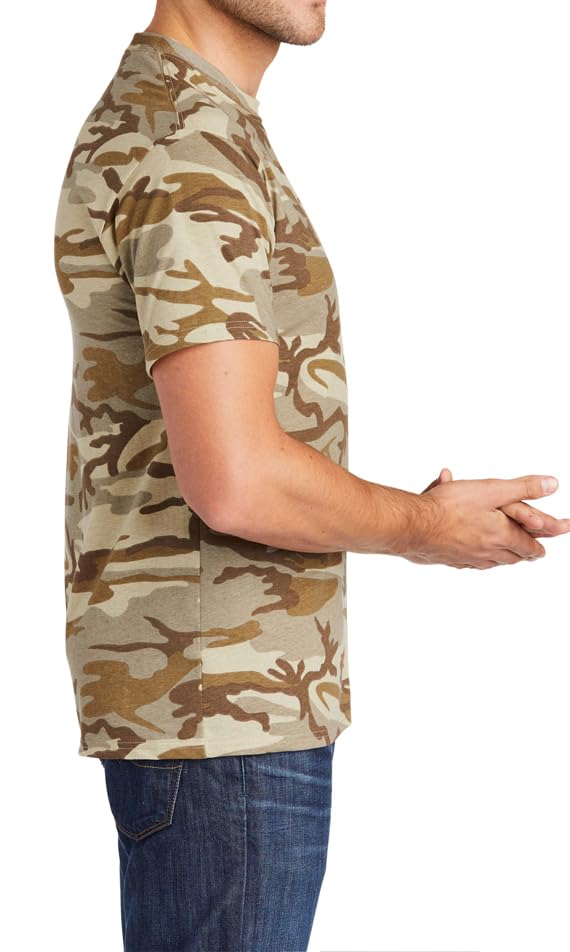 JustBlanks Men's Camouflage Tee Shirts - 100% Cotton Short-Sleeve T- Shirt - Military Camo Crewneck Shirt for Men