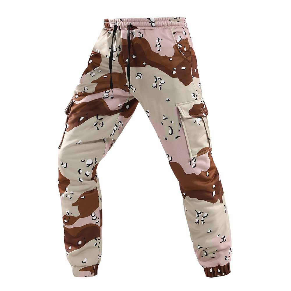 GRAJTCIN Casual Camo Joggers Sweatpants for Men Lightweight Hiking Outdoor Sweatpants Streetwear Pants for Men