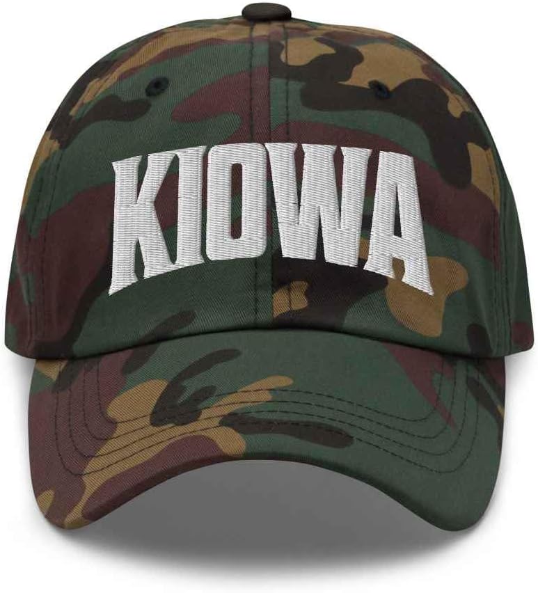 Kiowa Baseball Cap Kiowa Dad Hat Colorado CO Hat Embroidered Souvenir