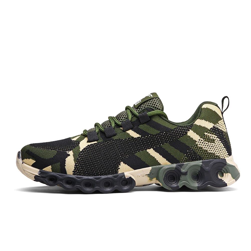 WILTENA Womens Mesh Camouflage Shoes Mens Non Slip Sports Running Tennis Sneakers Walking Shoes