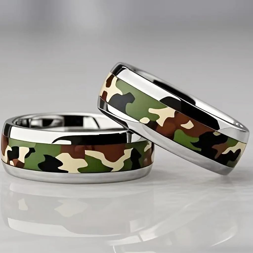 Jude Jewelers 6mm Stainless Steel Camouflage Wedding Band Anniversary Statement Promise Biker Ring