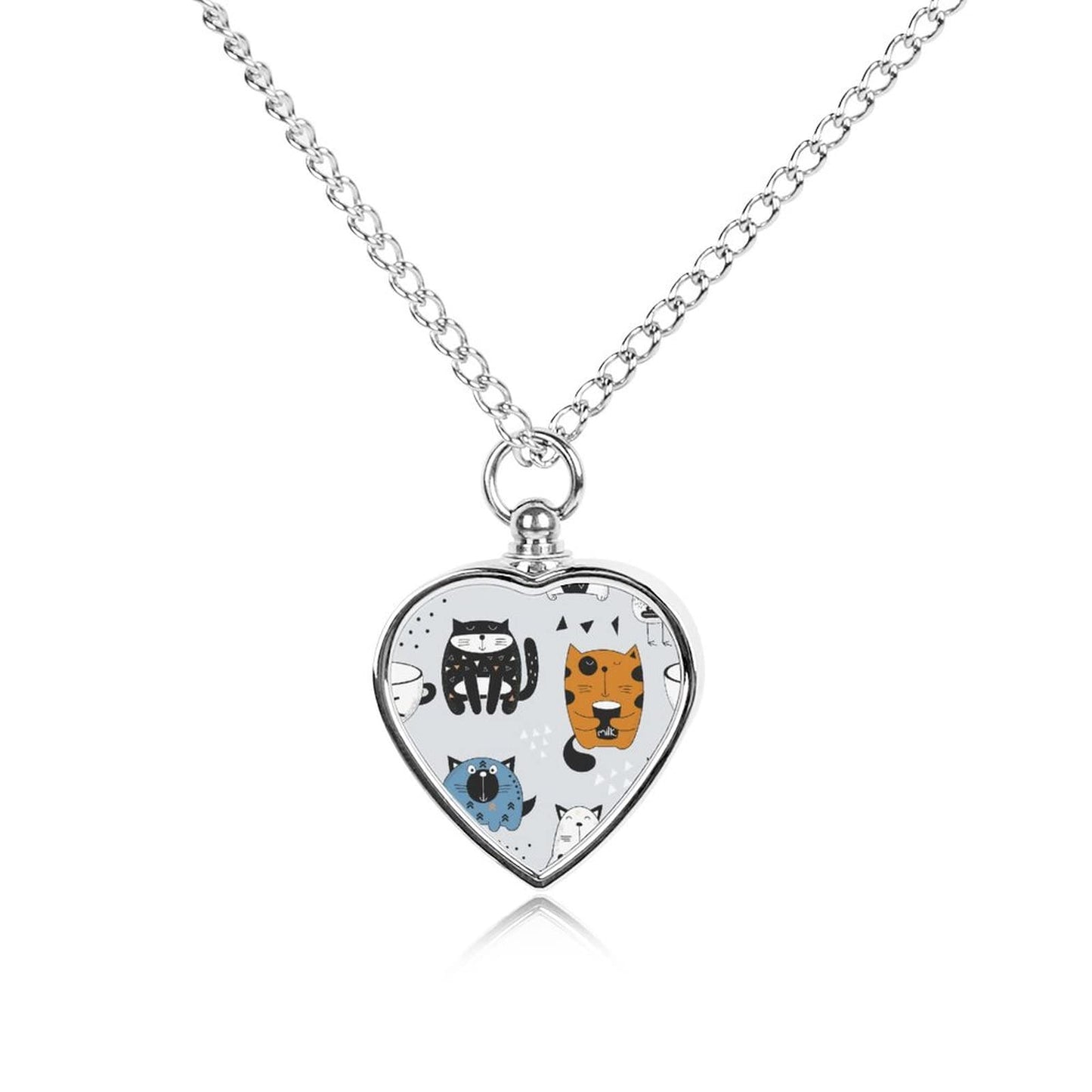 Oyihfvs Pet Urn Necklace Pendant Jewelry, Keepsake Memorial Necklace for Men Women Gift, Alloy Dog Necklace Keychain Tag