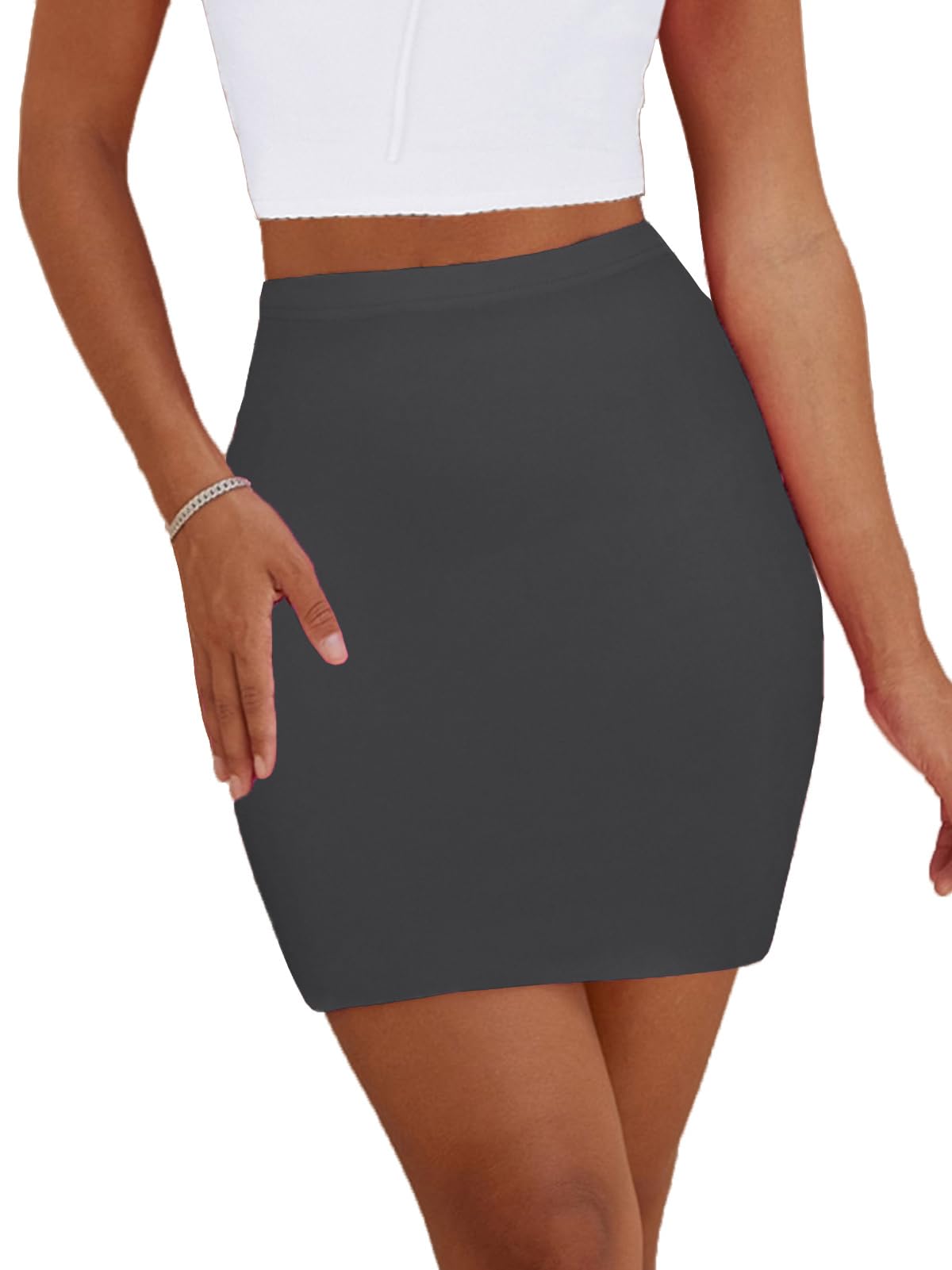 Women's Mini Pencil Skirt - High Waisted Bodycon Summer Casual Y2K Going Out Tight Skirts