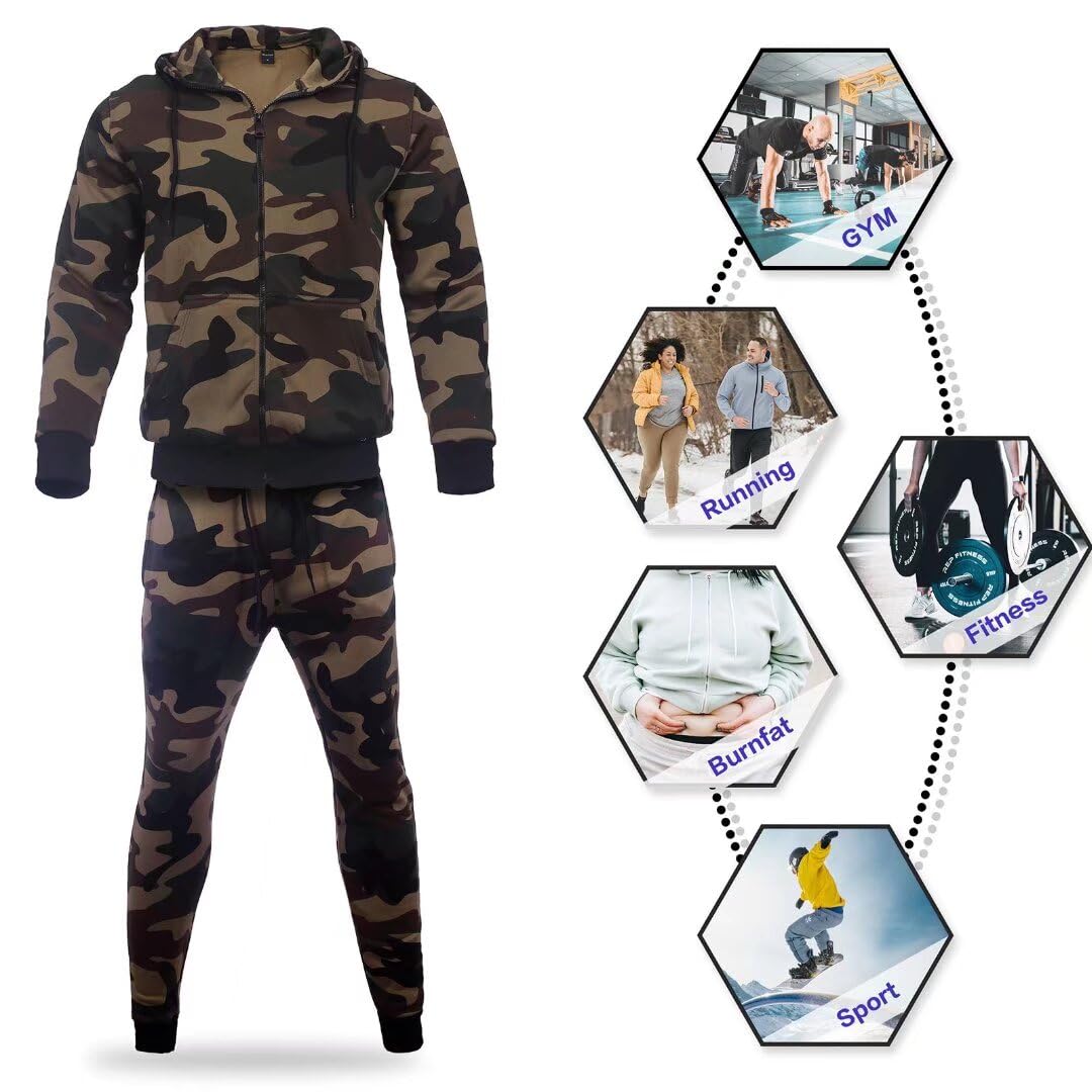 AKsit Men's Sweatsuit 2 Piece Hoodie Tracksuit Set Fashion Activewear Set