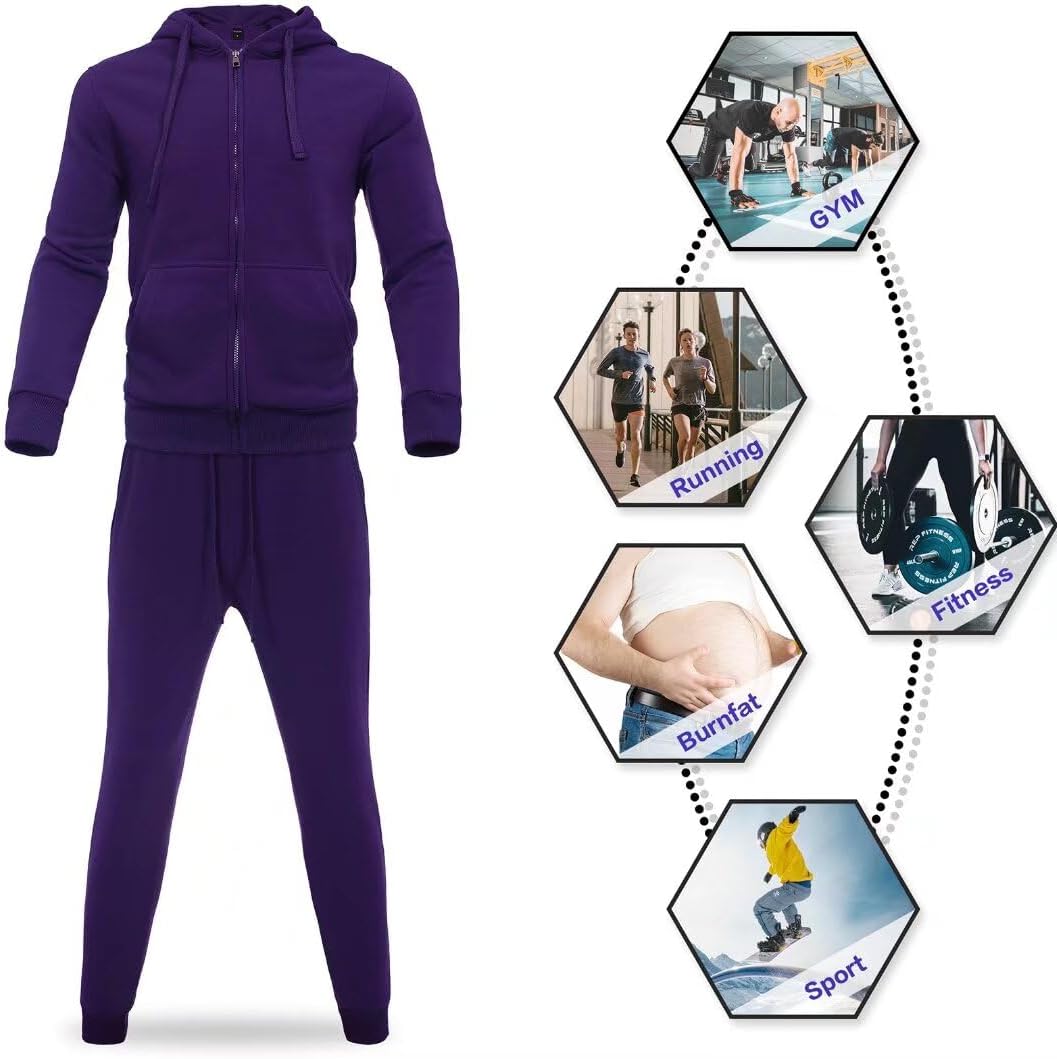 AKsit Men's Sweatsuit 2 Piece Hoodie Tracksuit Set Fashion Activewear Set