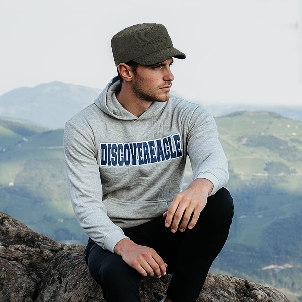 XYIYI Unisex Cotton Basic Cadet Army Cap Everyday Military Style Hat