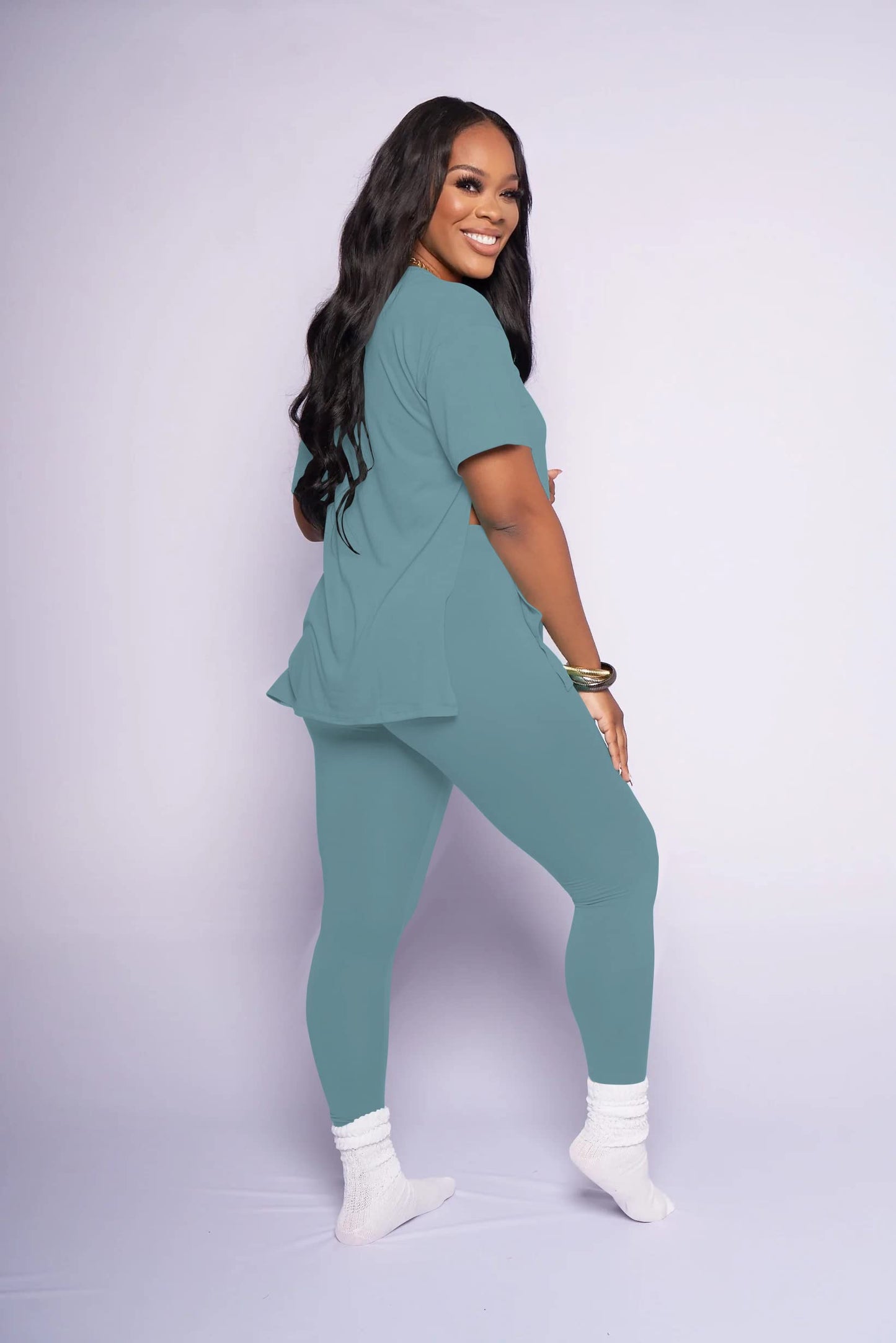 Mrskoala Lounge Sets for Women Two Piece Outfits Pullover Tops and Long Pants Tracksuit Sweatsuits