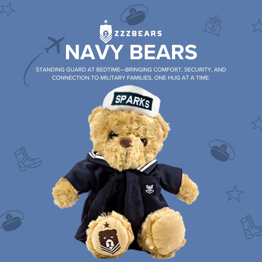ZZZ Bears Personalized Army Teddy Bear, Gift for Boot Camp Graduates, Veterans & Comforting Loved Ones at Home During Deployment