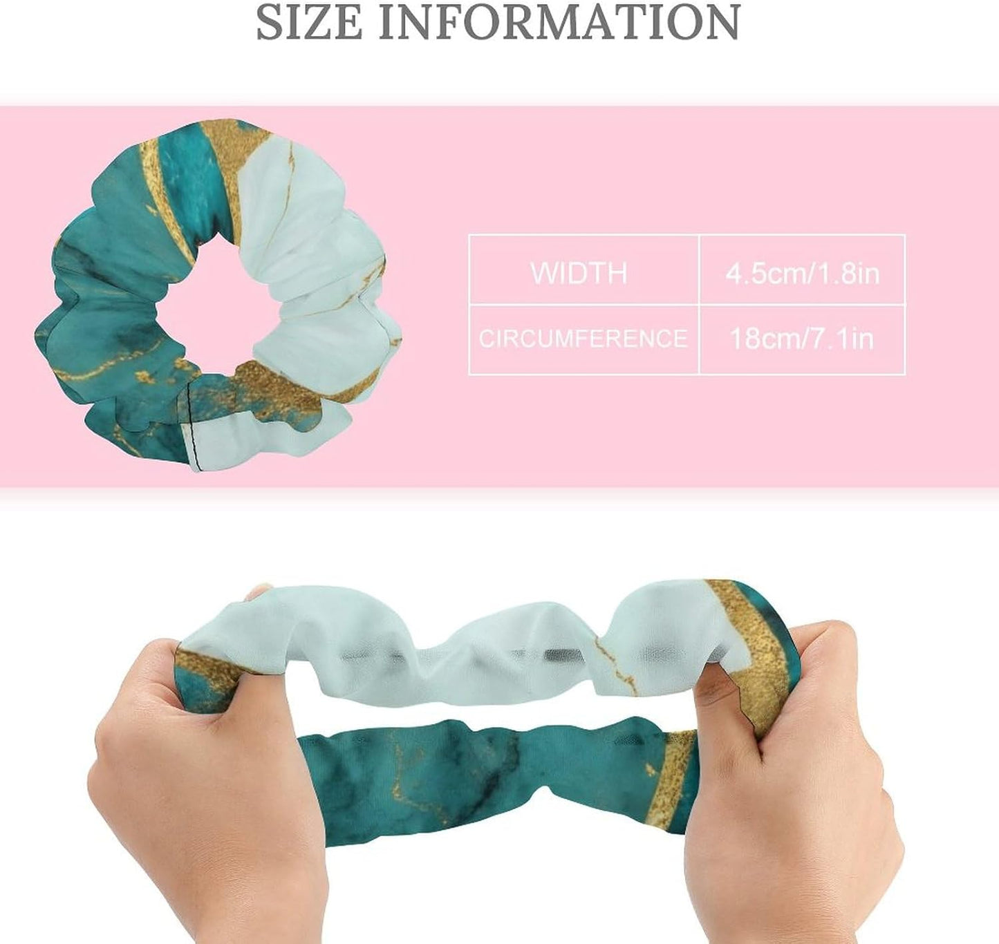 Supdreamc Fashion Hair Scrunchies Spiral Hair Ties for Women Braids, Cool Camo Military Camouflage Adjustable Ponytail Bands Dreadlock Accessories