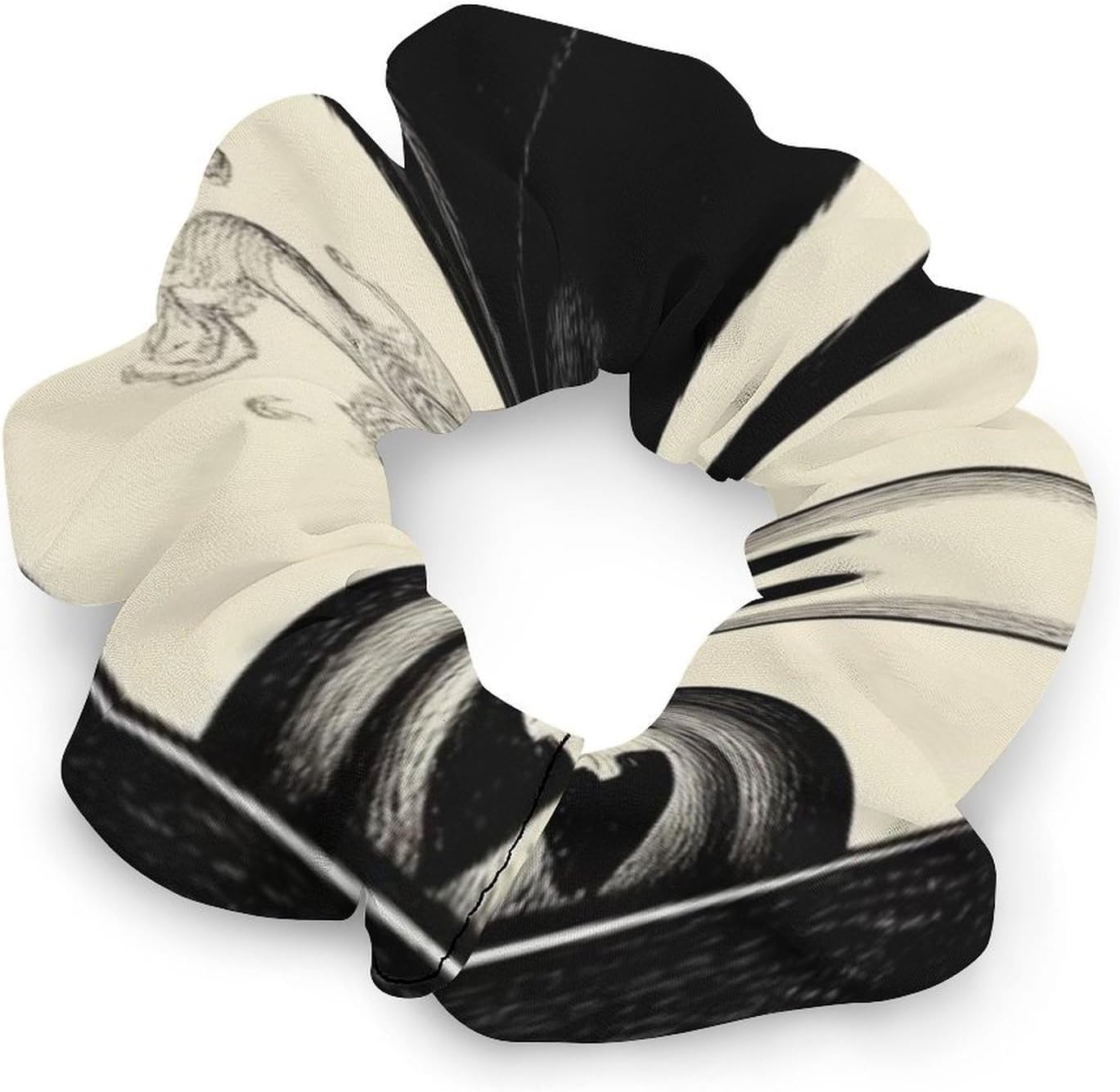 Supdreamc Fashion Hair Scrunchies Spiral Hair Ties for Women Braids, Cool Camo Military Camouflage Adjustable Ponytail Bands Dreadlock Accessories