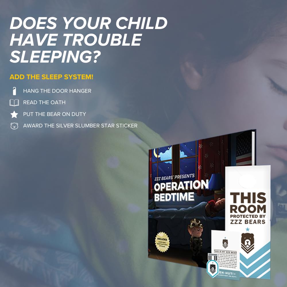 ZZZ Bears Personalized Army Teddy Bear, Gift for Boot Camp Graduates, Veterans & Comforting Loved Ones at Home During Deployment