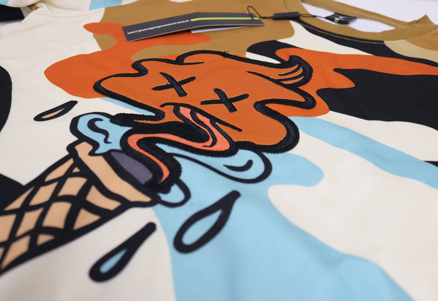 Screenshotbrand Mens Urban Hip Hop Premium Fleece - Pullover Active Urbanwear Street Fashion Crew Neck Sweatshirt