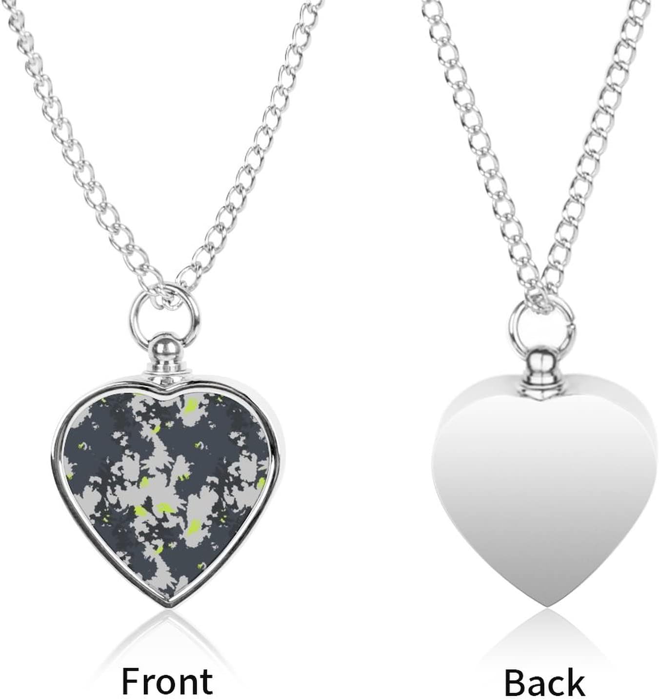 Oyihfvs Pet Urn Necklace Pendant Jewelry, Keepsake Memorial Necklace for Men Women Gift, Alloy Dog Necklace Keychain Tag