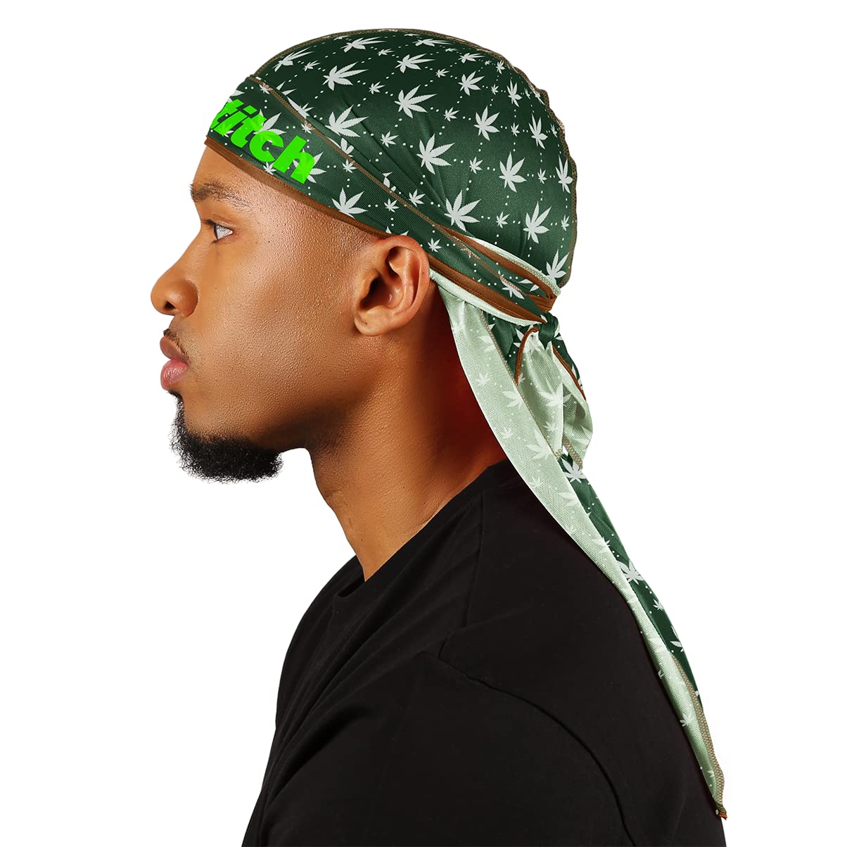 Superstitch Supersilky Ultra Silky Durag x Wavebuilder | 30+ Styles Premium Designer Durags for Men | 360 Waves |Camo Camouflage (Five Star)