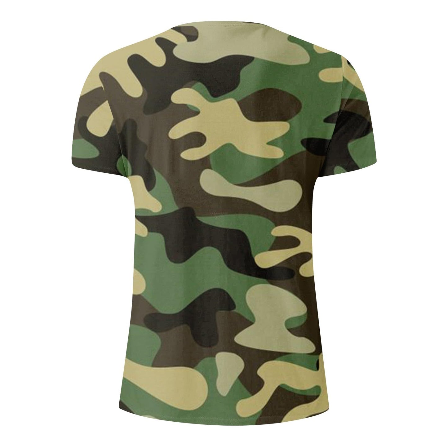 Casual Summer Camouflage Short Sleeve Shirt Plus Size Outdoor Fashion Tees Trendy Blouse T Shirt